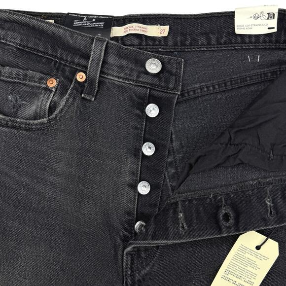 NWT LEVI'S Ribcage Straight Jeans 27 Broken Sunset - Picture 4 of 9